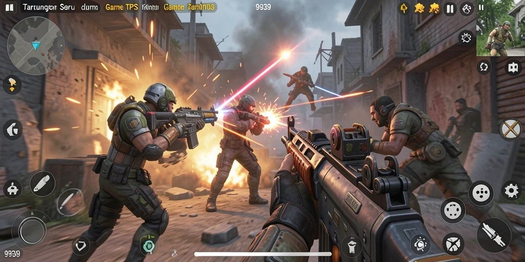 Gambaran gameplay seru dalam 9939 dengan grafis menakjubkan.