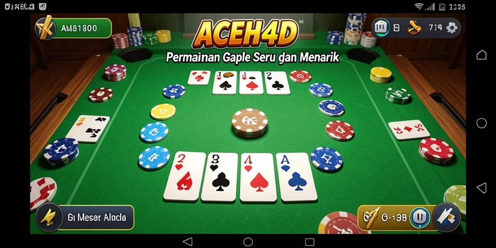 Tampilan gameplay GAPLE ACEH4D yang menegangkan dan seru.