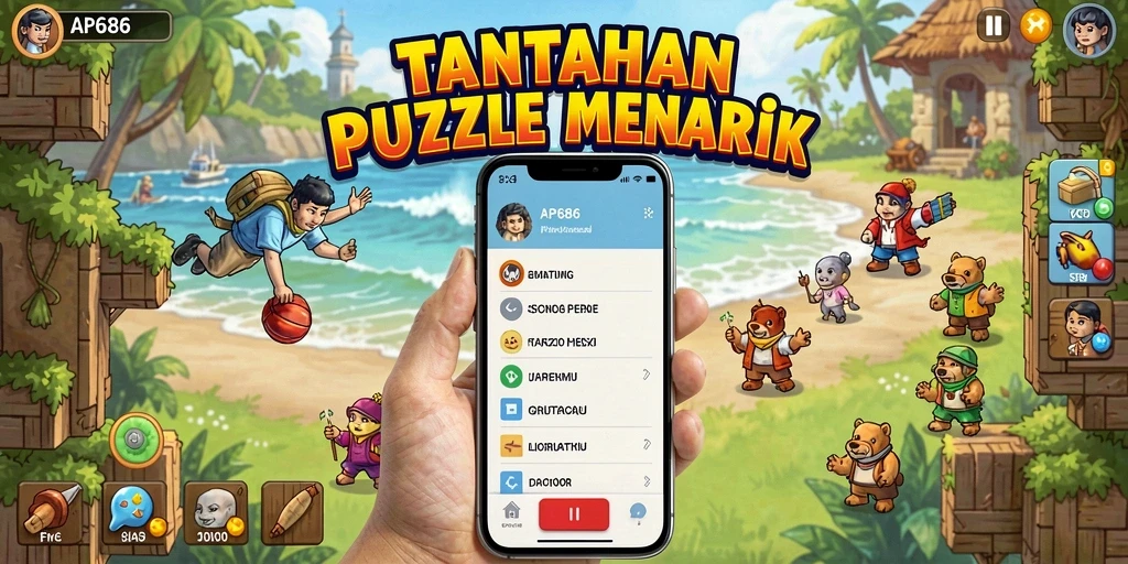 Screenshot AP686 menampilkan gameplay Puzzle yang menantang dan seru.