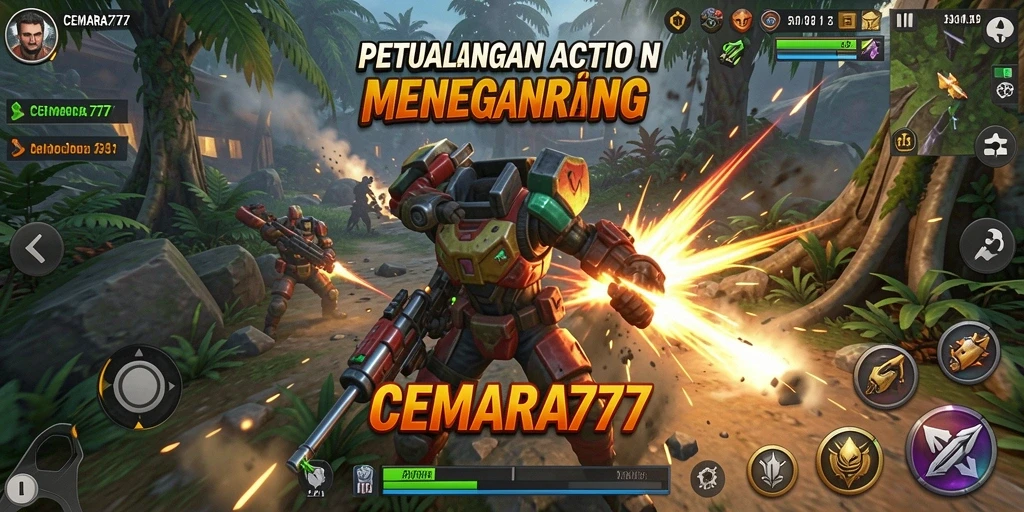 Screenshot CEMARA777 menampilkan aksi pertarungan yang intens dan mendebarkan.
