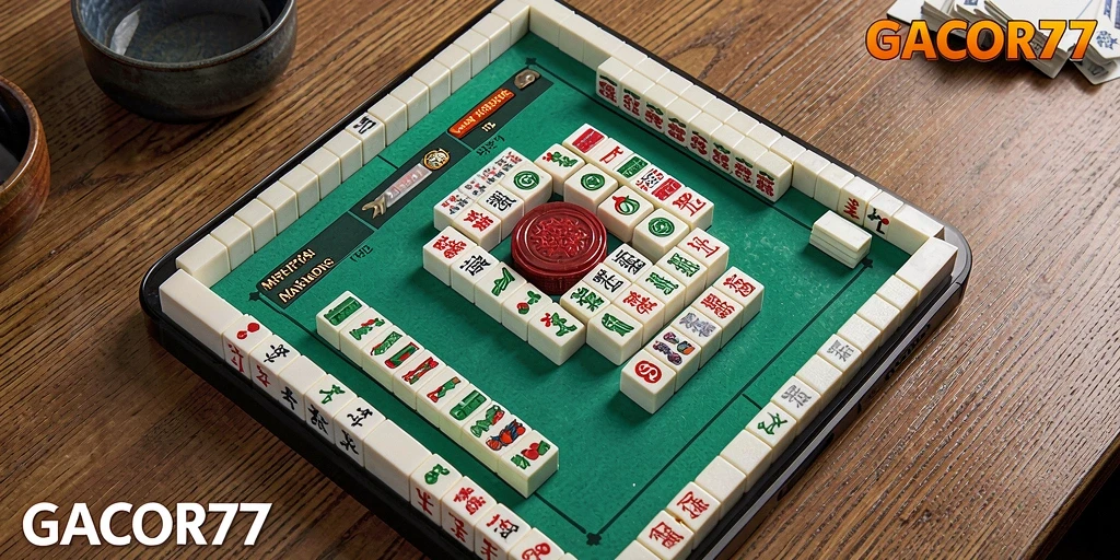 Tangkapan layar menunjukkan gameplay Mahjong yang mengasyikkan dengan ubin berwarna-warni.