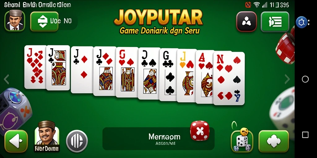 Gambaran gameplay seru dalam permainan domino JOYPUTAR.