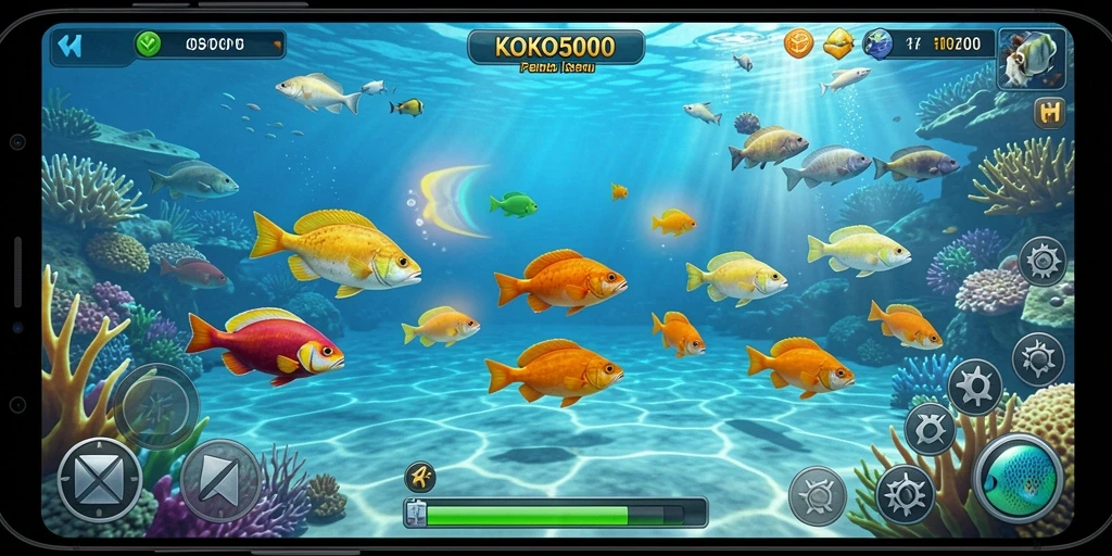 Tampilan keseruan gameplay Tembak Ikan di KOKO5000.
