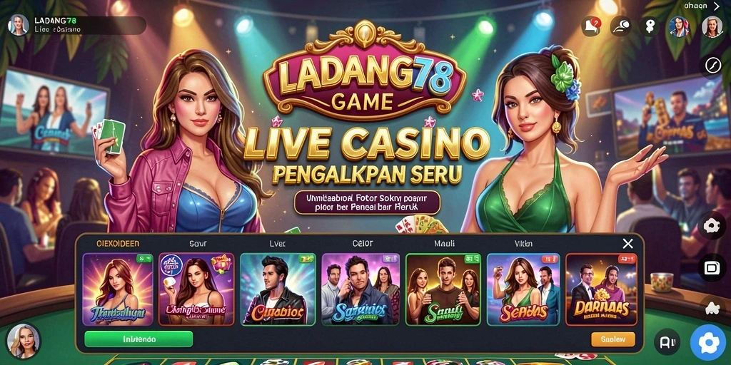 Tampilan gameplay menarik di LADANG78 Live Casino.