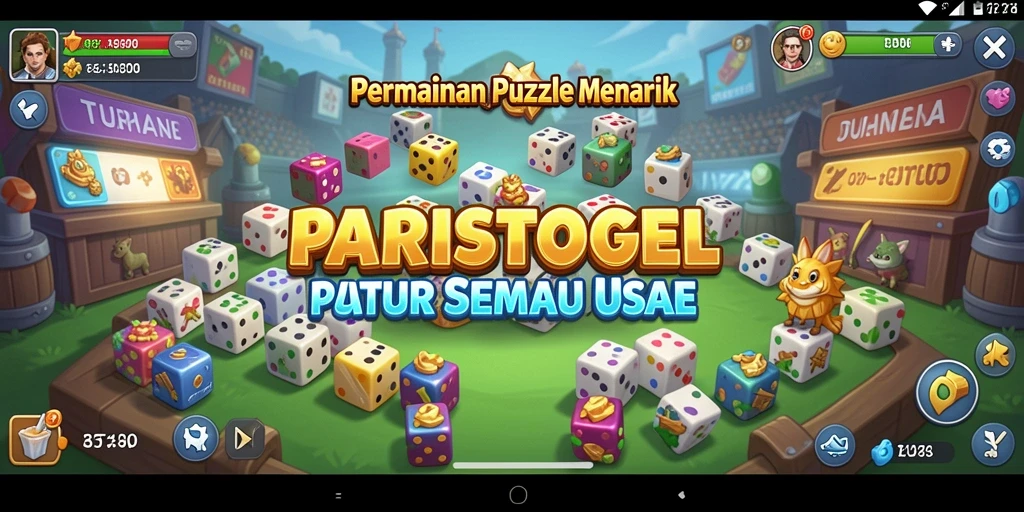 Menampilkan gameplay seru dengan tantangan Puzzle yang menantang.
