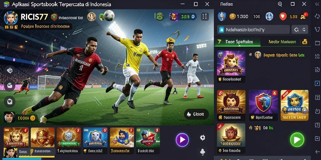 Tampilan gameplay Sportsbook RICIS77 yang memukau dan interaktif.