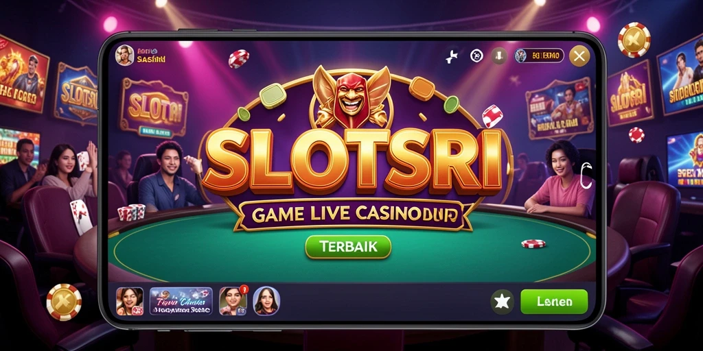 Screenshot gameplay Live Casino SLOTSRI yang menarik dan interaktif.