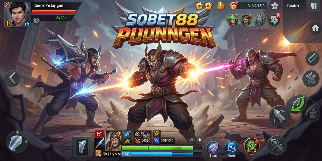 Tangkapan layar gameplay SOBET88 menampilkan aksi pertarungan yang mendebarkan.