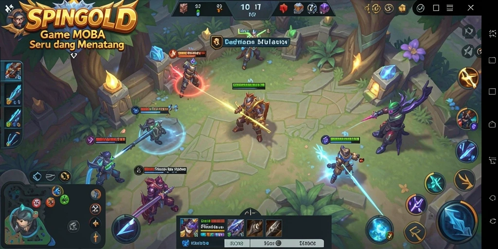 Tampilan gameplay seru SPINGOLD yang mendebarkan.