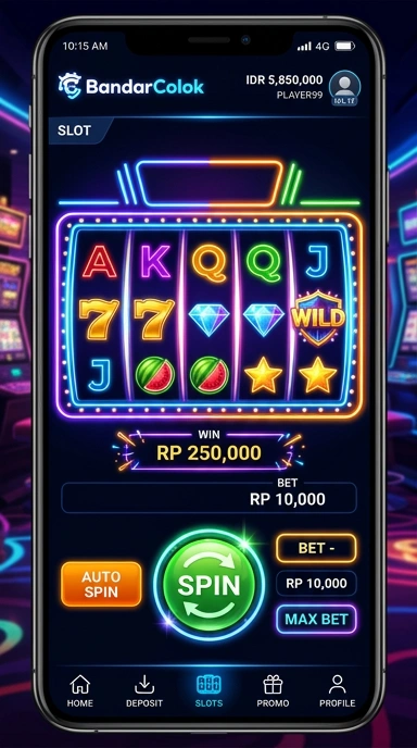 Screenshot antarmuka pengguna bandarcolok yang menarik dan mudah digunakan.